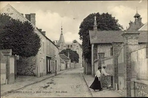 Ak Vulaines Seine et Marne, Rue Grande