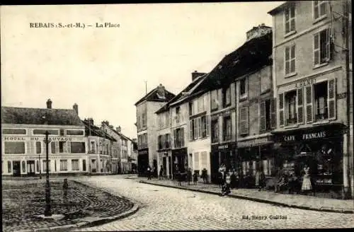 Ak Rebais Seine et Marne, La Place