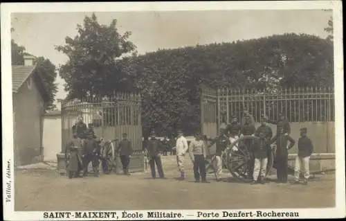 Ak Saint Maixent Deux Sevres, Ecole Militaire, Porte Denfert Rochereau