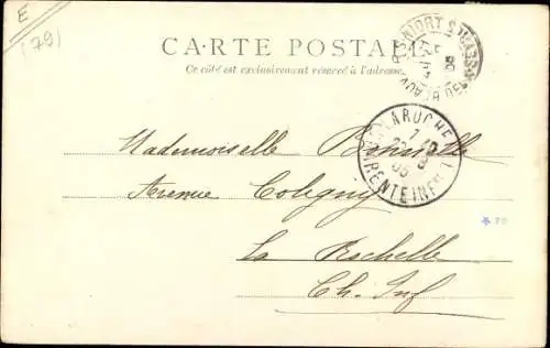 Ak Chauray Deux Sèvres, Chevet de l`eglise