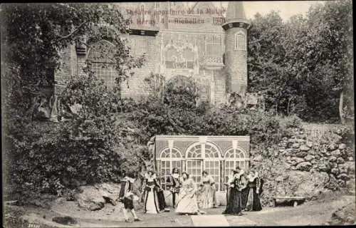 Ak La Mothe Saint Héray Deux Sèvres, Theatre populaire, Richelieu 1901