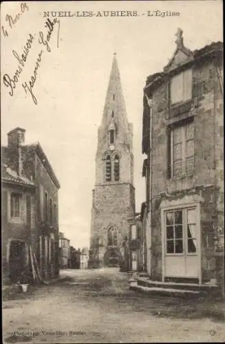 Ak Nueil-les-Aubiers Deux Sèvres, Eglise