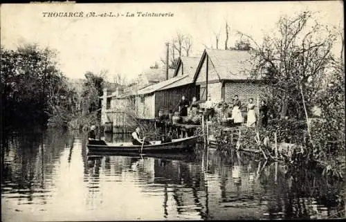 Ak Thouarcé Maine et Loire, La Teinturerie, Barque