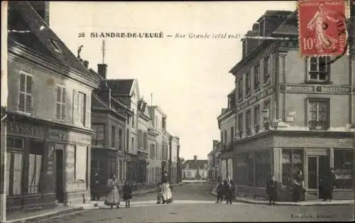 Ak Saint André de l'Eure Eure, Rue Grande