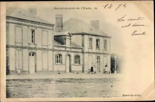 Ak Saint André de l'Eure Eure, Hôtel de Ville