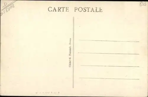 Ak Cintray Eure, Église, Automobile