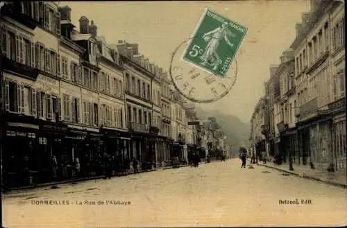 Ak Cormeilles Eure, Rue de l´Abbaye