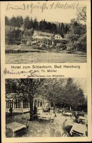 Ak Bad Harzburg am Harz, Hotel zum Silberborn, Garten