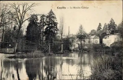 Ak Couilly Pont aux Dames Seine et Marne, Flusspartie