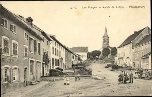 Ak Vexaincourt Vosges, Vallée de Celles, Straßenpartie