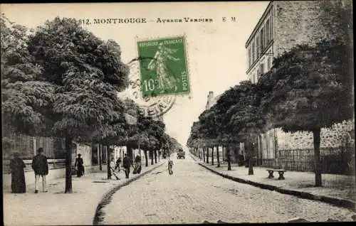 Ak Montrouge Hauts de Seine, Avenue Verdier