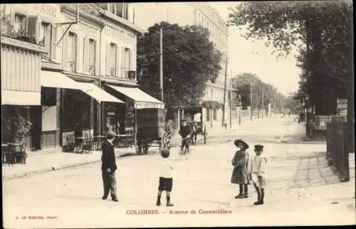 Ak Colombes Hauts de Seine, Avenue de Gennevilliers