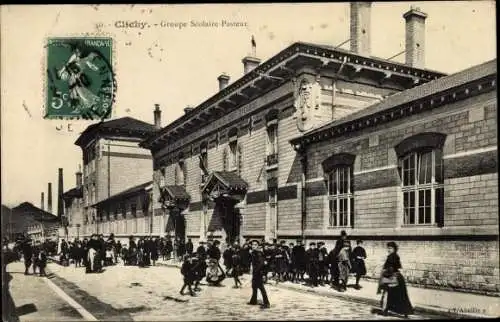 Ak Clichy Hauts de Seine, Groupe Scolaire Pasteur