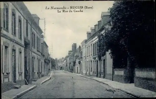 Ak Rugles Eure, Rue du Cauche
