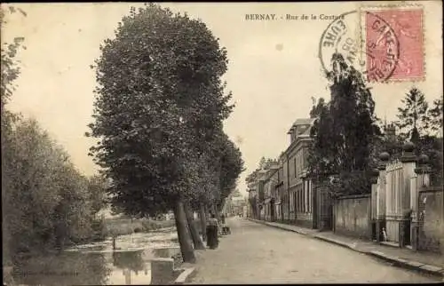 Ak Bernay Eure, Rue de la Couture