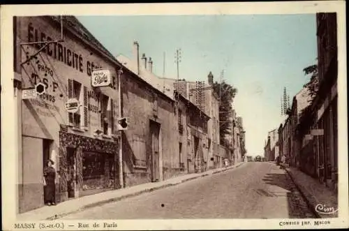 Ak Massy Essonne, Rue de Paris, Commerces