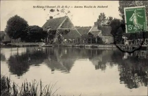 Ak Saint Remy l'Honore Yvelines, Ancien Moulin de Bicherel