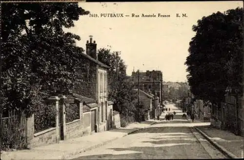 Ak Puteaux Hauts de Seine, Rue Anatole France