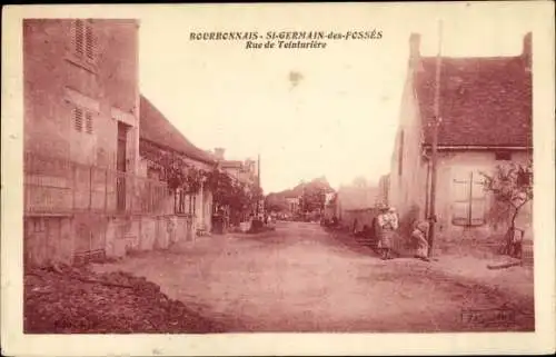 Ak Bourbonnais Saint Germain les Fossés Allier, Rue de Teinturière