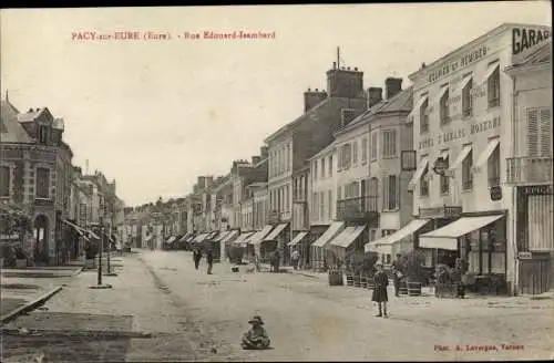 Ak Pacy sur Eure Eure, Rue Édouard Isambard