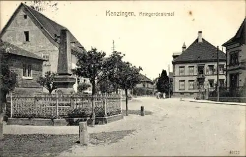 Ak Kenzingen im Breisgau Baden, Kriegerdenkmal