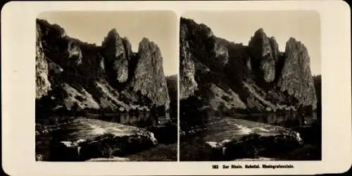 Stereo Foto Bad Münster am Stein Bad Kreuznach an der Nahe, Rheingrafenstein