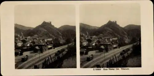 Stereo Foto Altenahr im Ahrtal, Bahnhof, Gleisseite