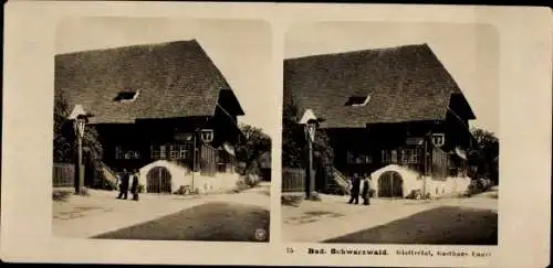 Stereo Foto Glottertal im Schwarzwald, Gasthaus Engel