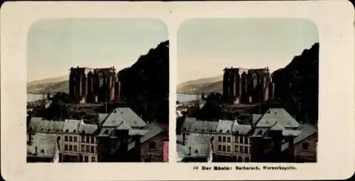 Stereo Foto Bacharach am Rhein, Wernerkapelle