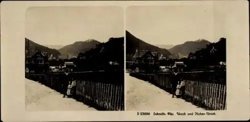 Stereo Foto Bad Urach in der Schwäbischen Alb Württemberg, Hohen-Urach