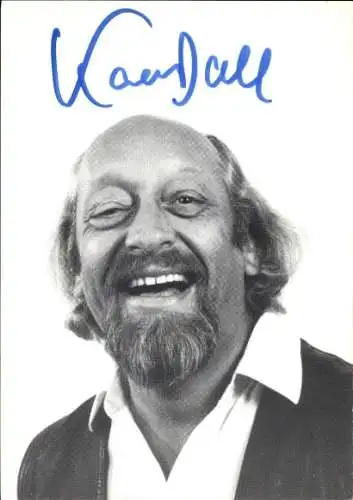 Ak Schauspieler Karl Dall, Portrait, Autogramm