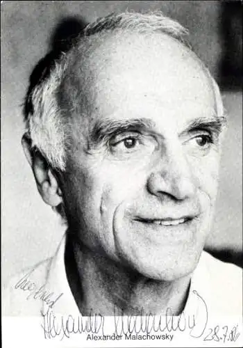 Ak Schauspieler Alexander Malachowsky, Portrait, Autogramm