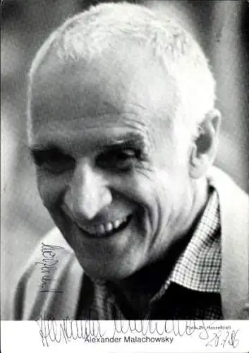 Ak Schauspieler Alexander Malachowsky, Portrait, Autogramm