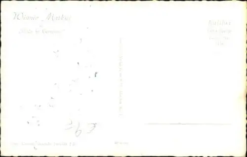 Ak Schauspielerin Winnie Markus, Portrait, Autogramm, Film Made in Germany