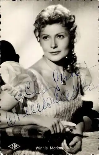 Ak Schauspielerin Winnie Markus, Portrait, Deutsche London Film