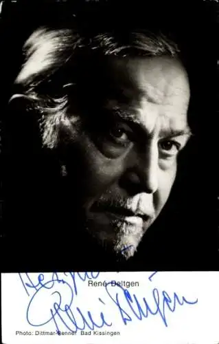 Ak Schauspieler René Deltgen, Portrait, Autogramm