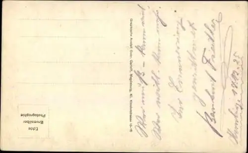 Ak Schauspieler Bernhard Fiedler, Portrait, Laute, Autogramm