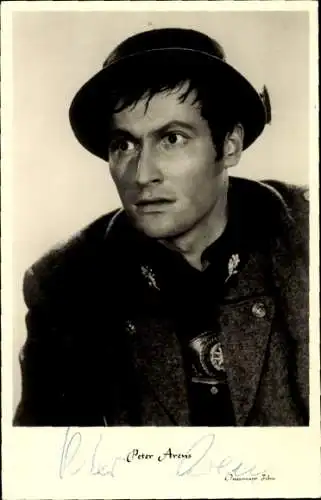 Foto Ak Schauspieler Peter Arens, Portrait, Autogramm