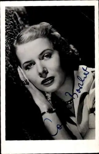 Foto Ak Schauspielerin Cornell Borchers, Portrait, Autogramm