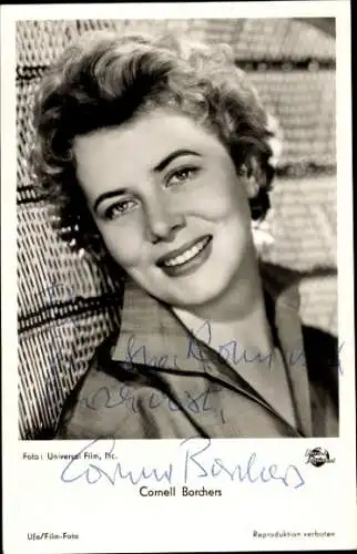 Ak Schauspielerin Cornell Borchers, Portrait, Autogramm