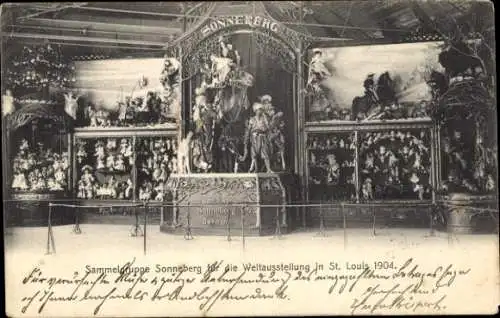 Ak Sonneberg in Thüringen, Puppen, Sammelgruppe für die Weltausstellung St. Louis 1904