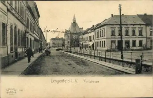 Ak Lengenfeld Vogtland Sachsen, Poststraße