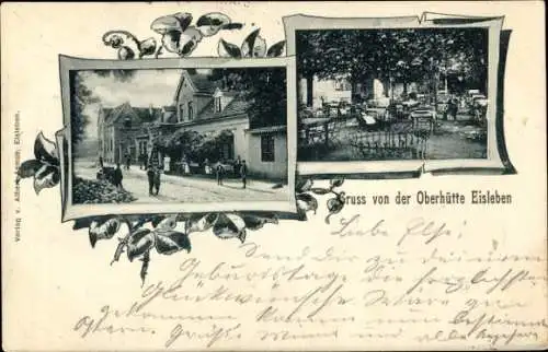 Passepartout Ak Lutherstadt Eisleben, Gastwirtschaft Oberhütte