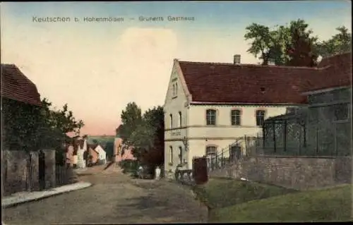 Ak Keutschen Hohenmölsen im Burgenlandkreis, Grunerts Gasthaus