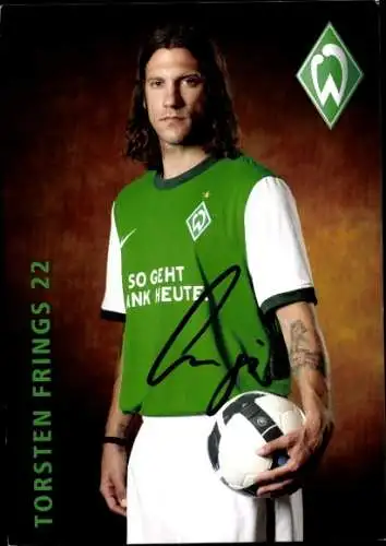 Autogrammkarte Fußball, Torsten Frings, Werder Bremen, Autogramm
