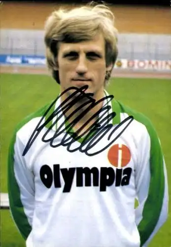 Autogrammkarte Fußball, Klaus Fichtel, Werder Bremen, Autogramm