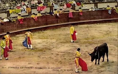 Ak Stierkampf, Senalanda der Ausfallschritt