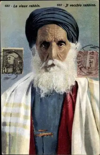 Judaika Ak Alter Rabbiner, Portrait