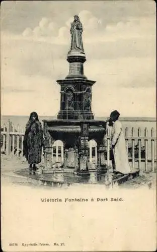 Ak Port Said Ägypten, Victoria Fontaine