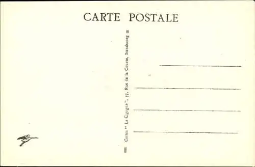 Künstler Ak Hansi, Mädchen in Elsässer Tracht